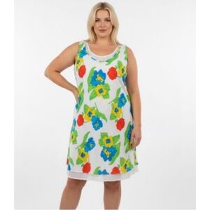 GG Caftly 90's Floral Skater Dress Size Medium